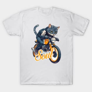 Cool cat riding motorbike T-Shirt